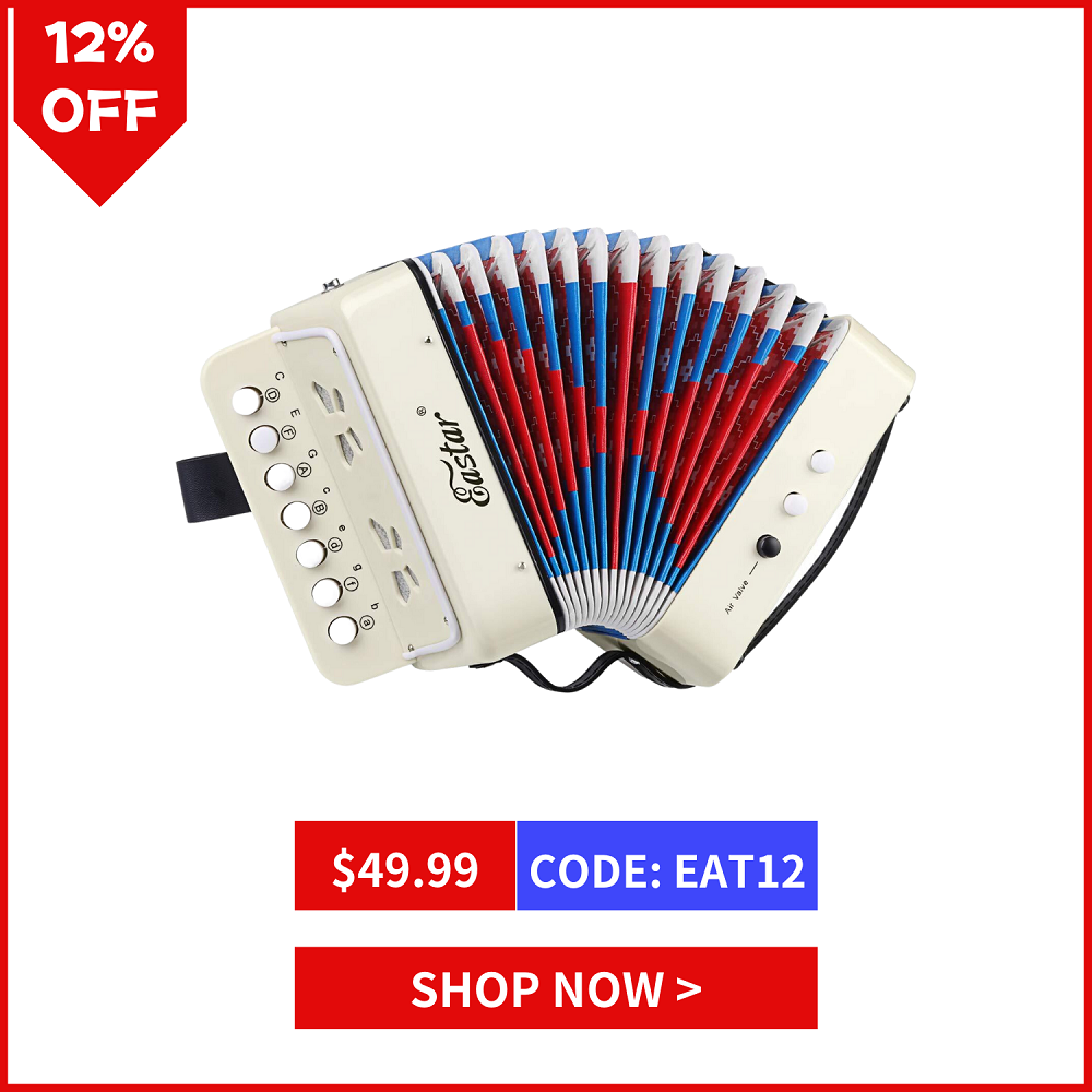 Eastar Kids Accordion Toy Accordian Mini Musical Instruments