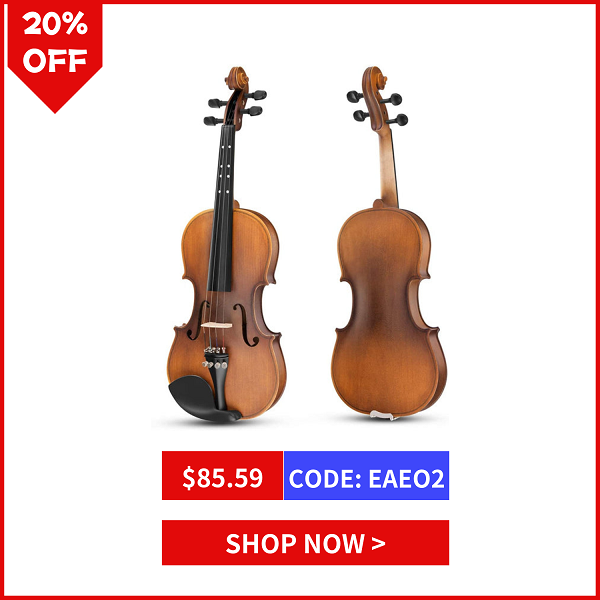 EVA-3 1/4 Violin Set Matte Fiddle for Kids Beginners