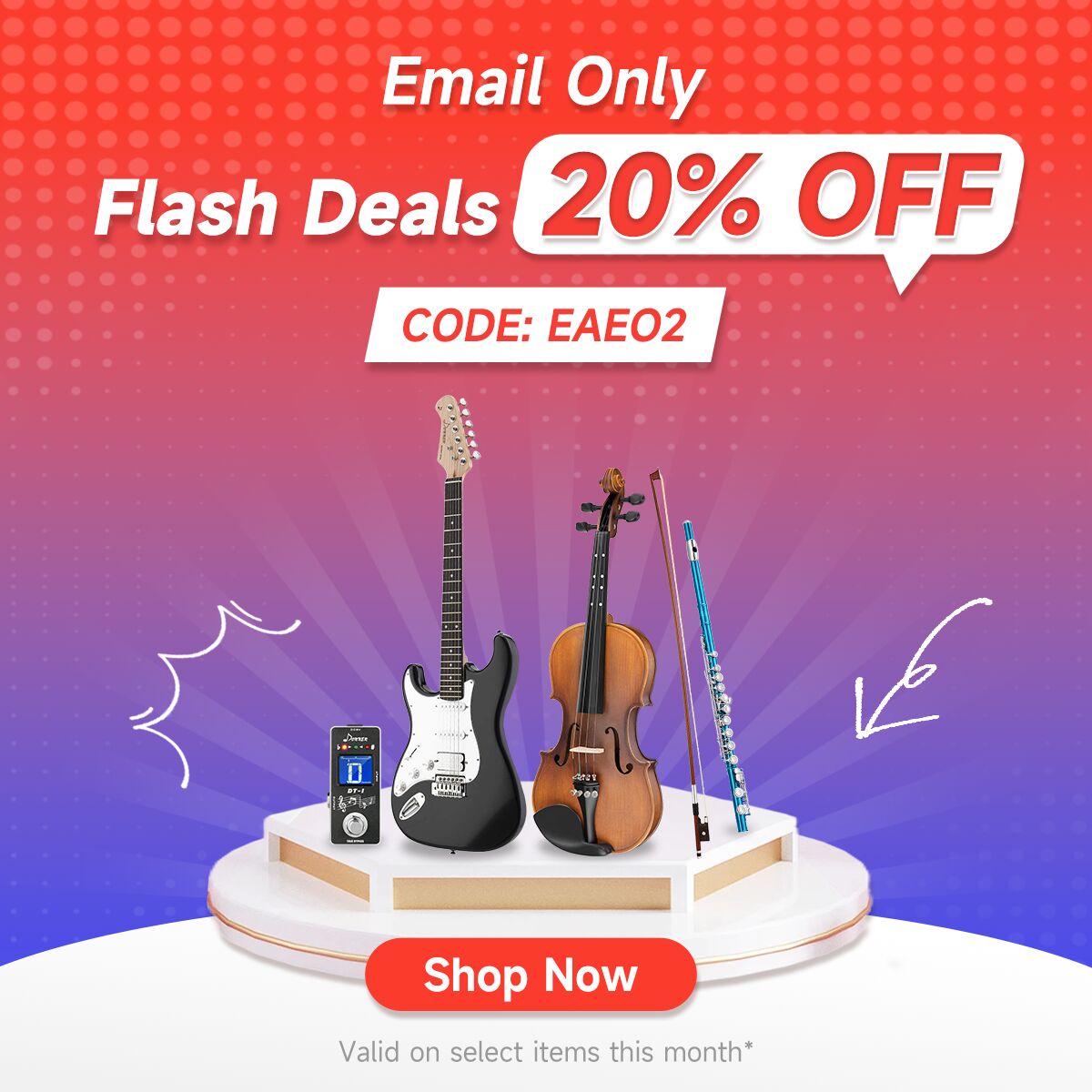 Email Flash Deals 20% Off!