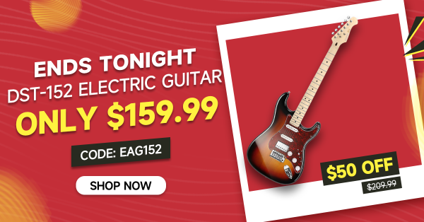 Donner DST-152 39-inch ST Electric Guitar Kit HSS Pickup with Amplifier