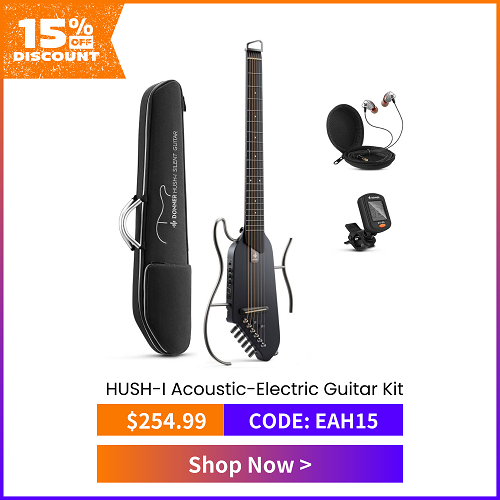 HUSH-I Acoustic-Electric Guitar Kit for Travel Silent Practice