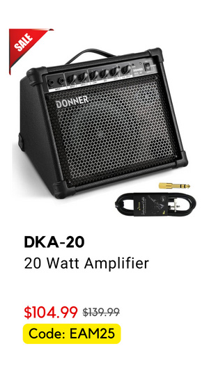 DKA-20 20 Watt Amplifier for Keyboard and Bass and Guitar and Electronic Drum and Speaker