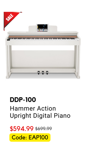 DDP-100 88 Key Weighted Hammer Action Upright Digital Piano for Beginners
