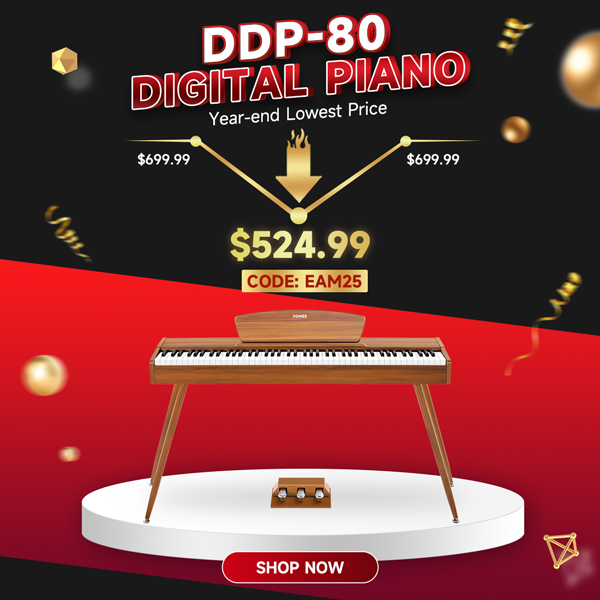 DDP-80 Wooden Style 88 Key Weighted Digital Piano