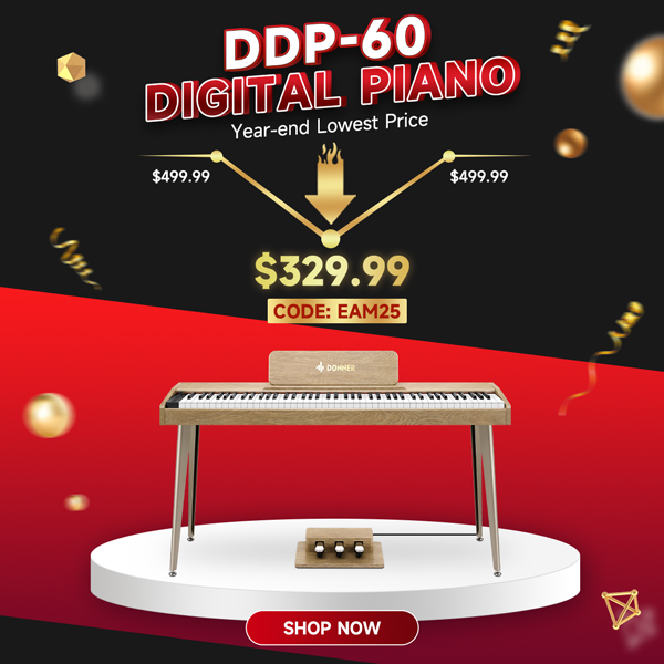 DDP-60 Wooden 88-Key Semi-Weighted Upright Digital Piano