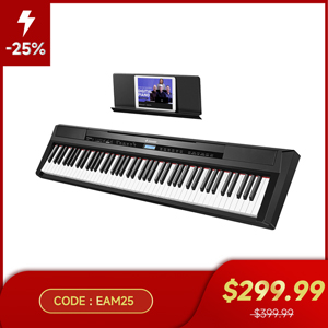 DEP-20 Portable 88 Key Weighted Digital Piano with Sustain Pedal for Beginner