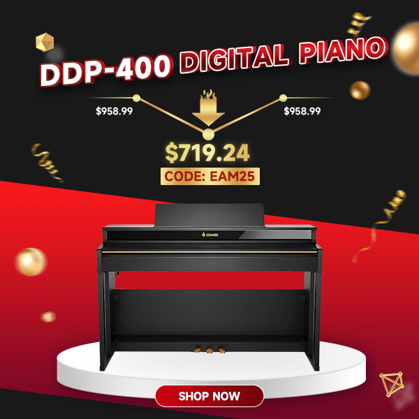 DDP-400 Professional 88-Key Progressive Hammer Action Weighted Upright Digital Piano