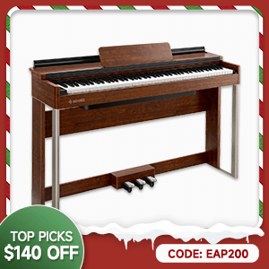 DDP-200 Wooden 88 Key Dynamic Graded Hammer Action Weighted Upright Digital Piano