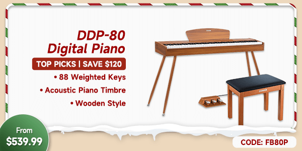 DDP-80 Wooden Style 88 Key Weighted Digital Piano