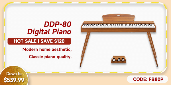 DDP-80 Wooden Style 88 Key Weighted Digital Piano