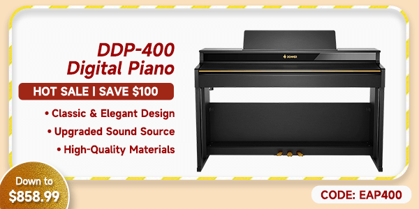 DDP-400 Professional 88-Key Progressive Hammer Action Weighted Upright Digital Piano