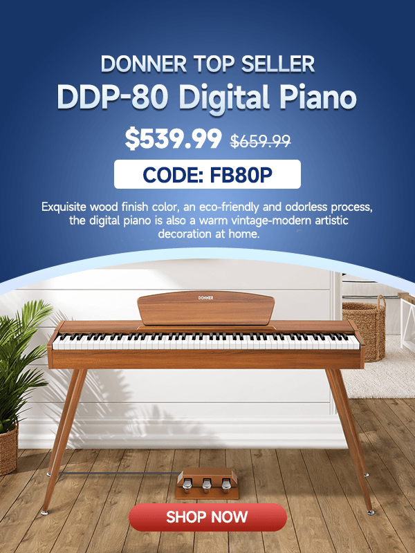 DDP-80 Wooden Style 88 Key Weighted Digital Piano