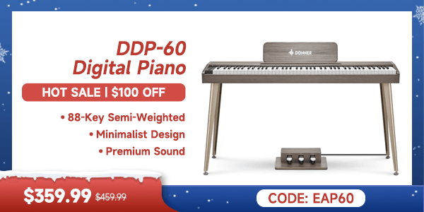DDP-60 Wooden 88-Key Semi-Weighted Upright Digital Piano