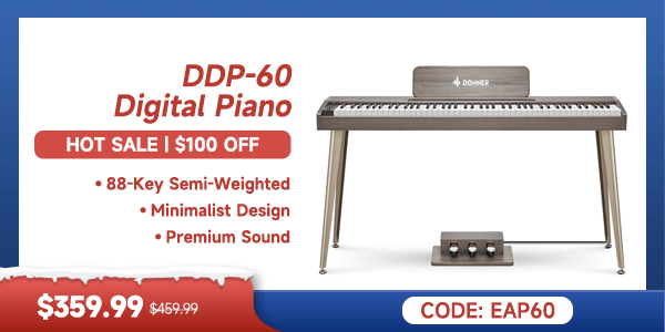 DDP-60 Wooden 88-Key Semi-Weighted Upright Digital Piano