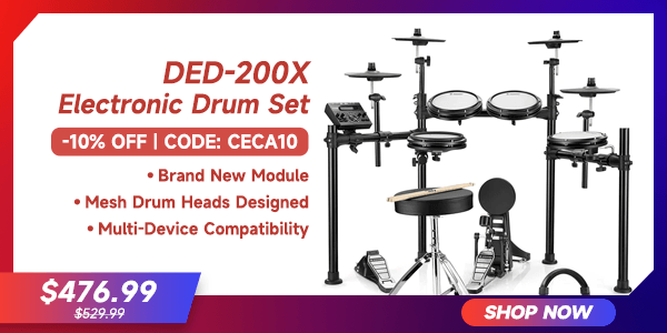 DED-200X Electronic Drum Set