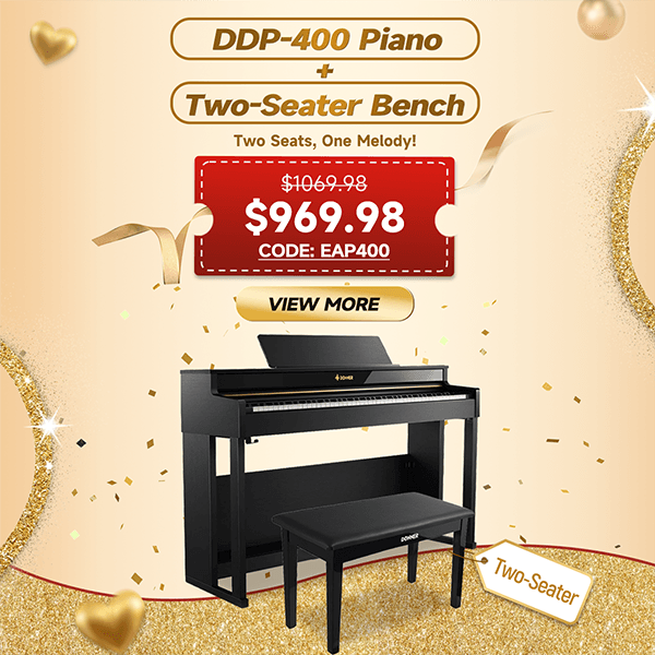DDP-400 Professional 88-Key Progressive Hammer Action Weighted Upright Digital Piano