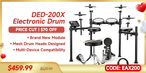 DED-200X Electronic Drum Set