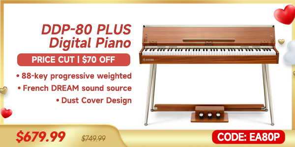 DDP-80 PLUS 88 Key Weighted Wooden Upright Digital Piano