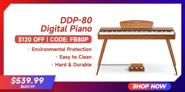 DDP-80 Wooden Style 88 Key Weighted Digital Piano
