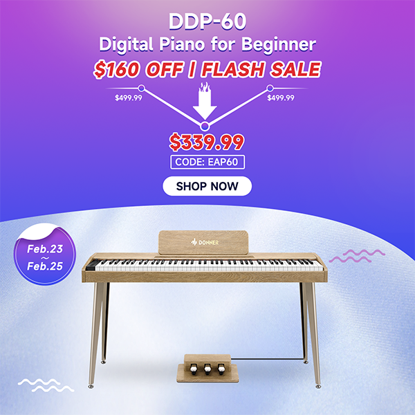 DDP-60 Wooden 88-Key Semi-Weighted Upright Digital Piano