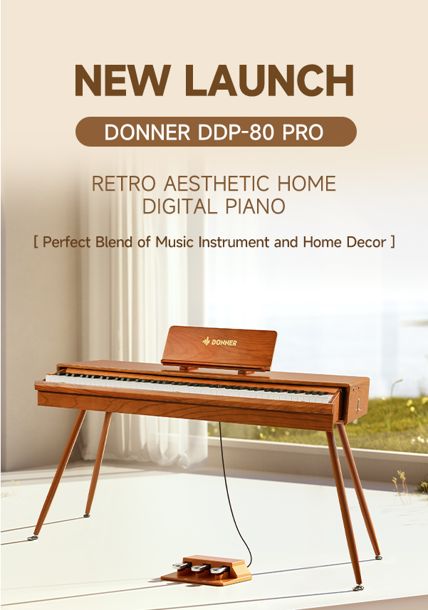 DONNER DDP-80 PRO RETRO AESTHETIC HOME DIGITAL PIANO