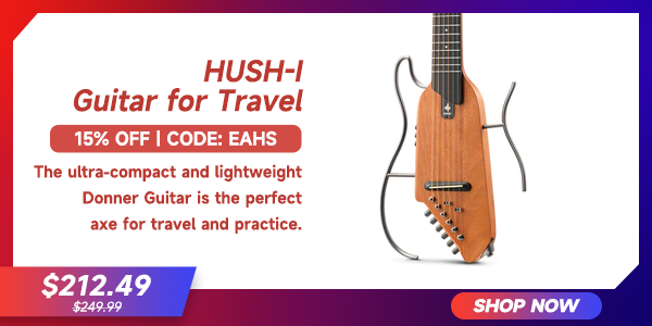 HUSH-I Acoustic-Electric Guitar Kit for Travel Silent Practice
