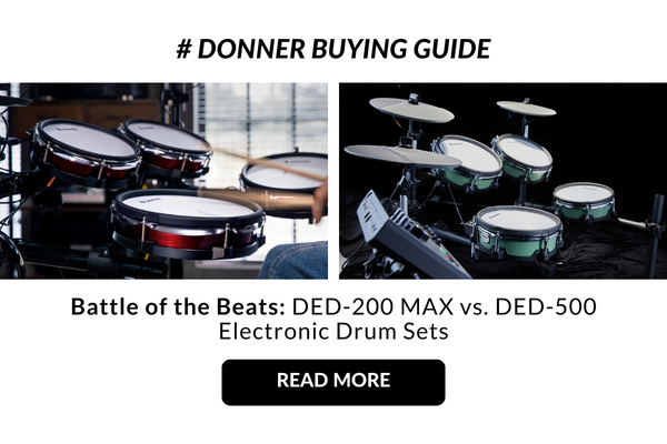 Battle of the Beats: DED-200 MAX vs. DED-500 Electronic Drum Sets