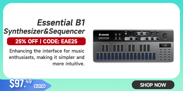 Donner Essential B1 Analog Bass Synthesizer & Sequencer