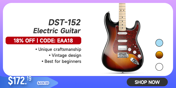 DST-152 39-inch ST Electric Guitar Kit HSS w/Coil Split Pickup Including AMP