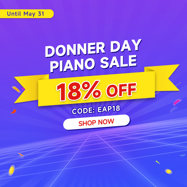DONNER DAY PIANO SALE 18% OFF