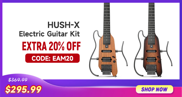 Donner HUSH-X Electric Guitar Kit for Travel