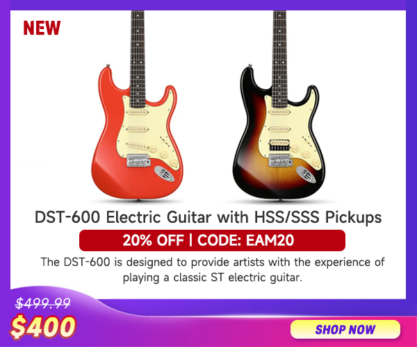 Donner DST-600 Electric Guitar with HSS/SSS Pickups